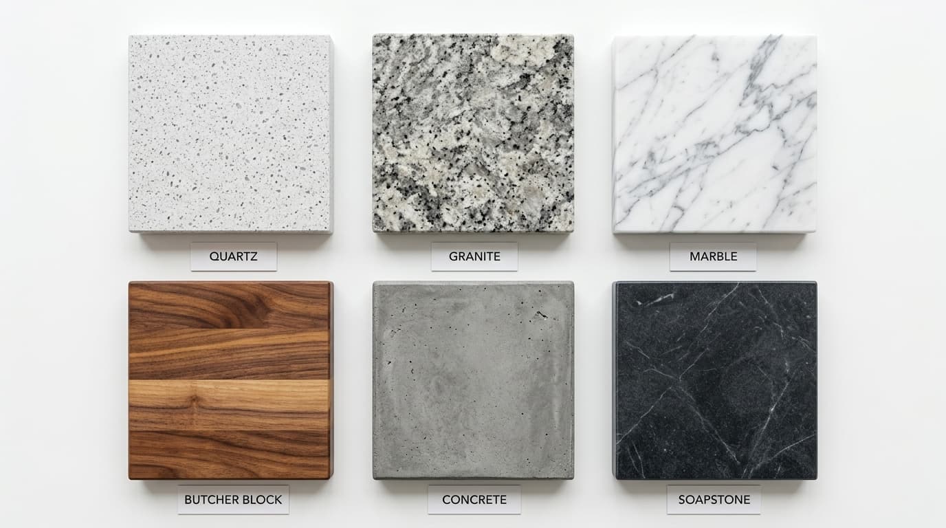 Best Countertop Materials Compared: Quartz, Granite, Marble, and More