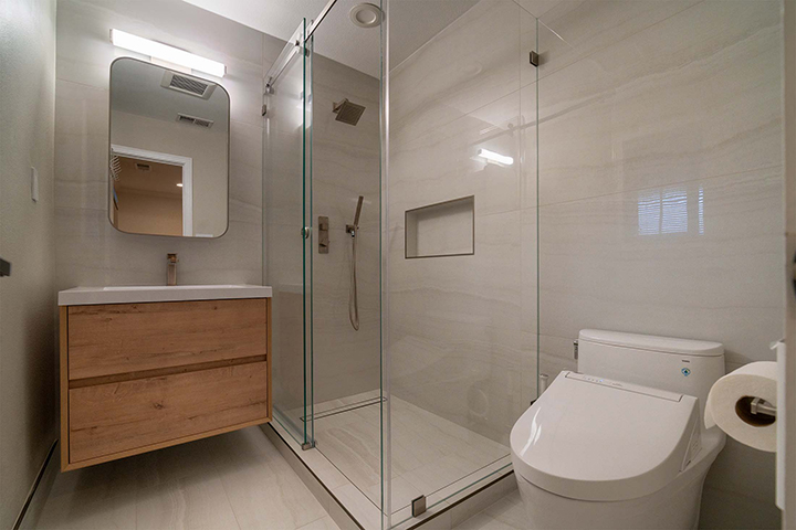 Master bathroom remodel cost - luxury master bath renovation in Los Gatos by Maison Remodeling