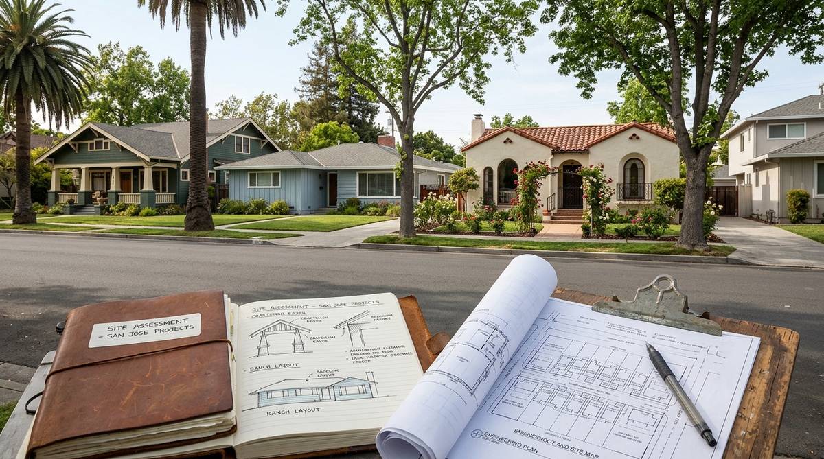 San Jose neighborhood housing stock for contractor planning across craftsman ranch and historic homes
