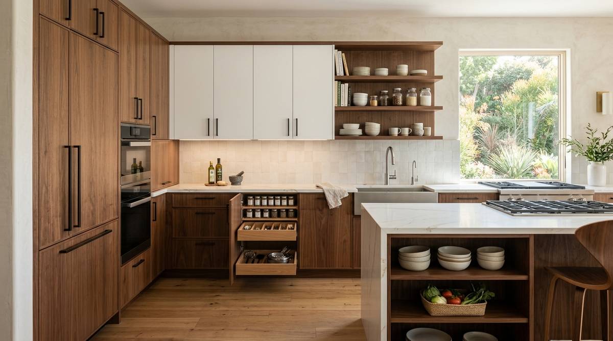 Custom kitchen cabinetry and premium finishes that drive remodel costs