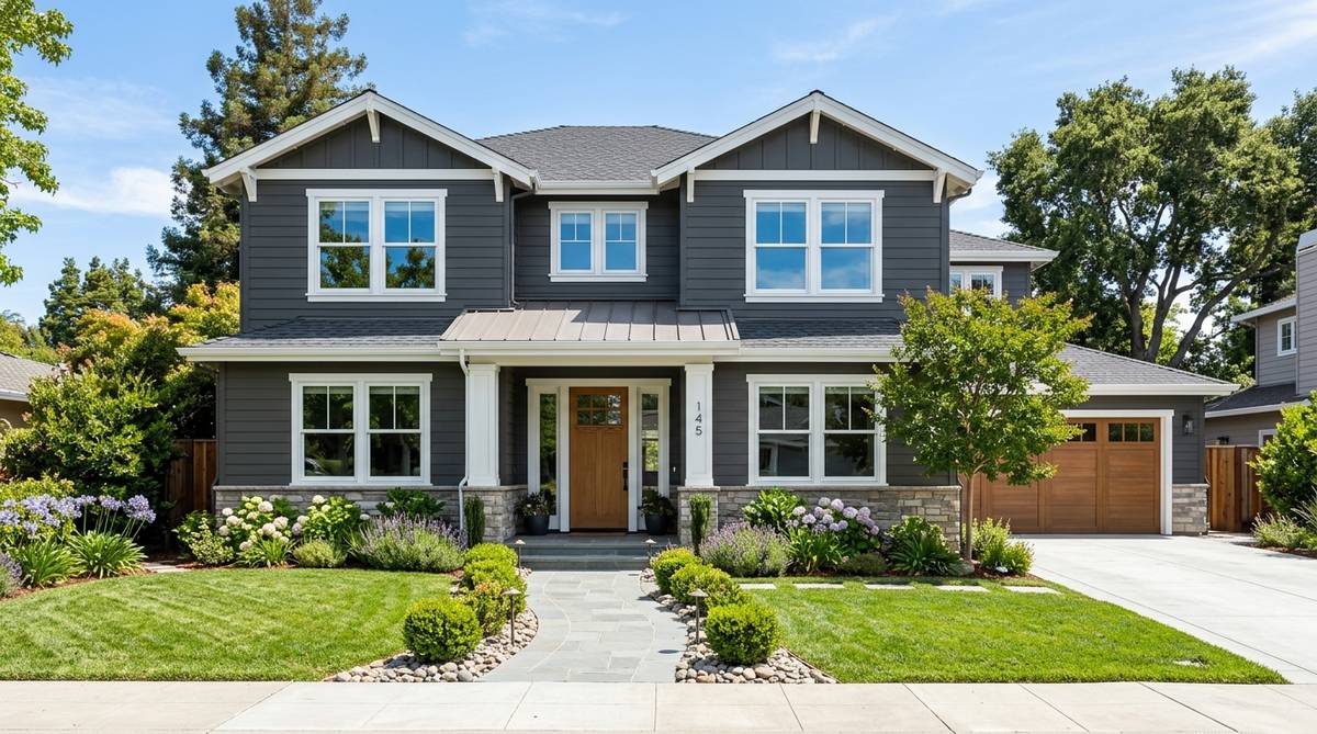 Bay Area home with new siding and strong curb appeal after exterior renovation