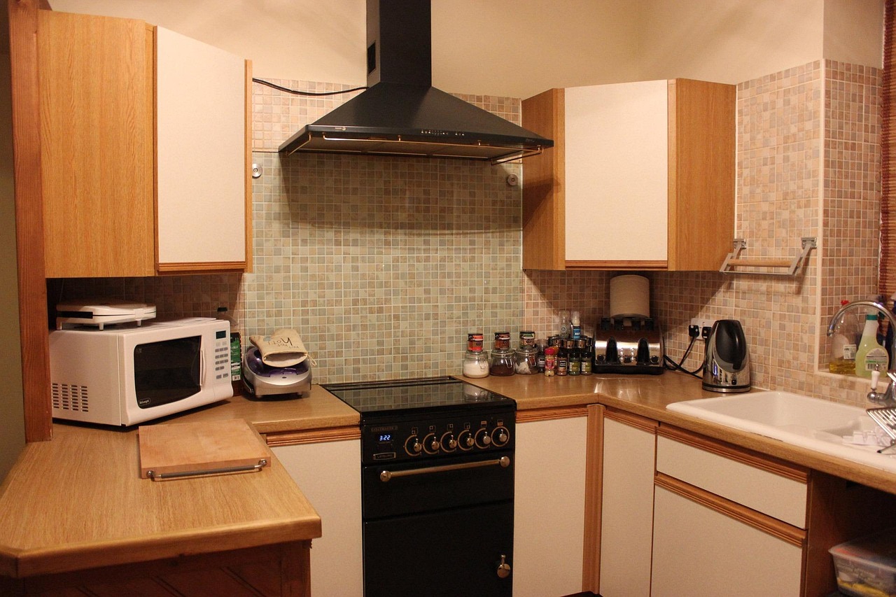 Subway tile backsplash ideas in a transitional kitchen