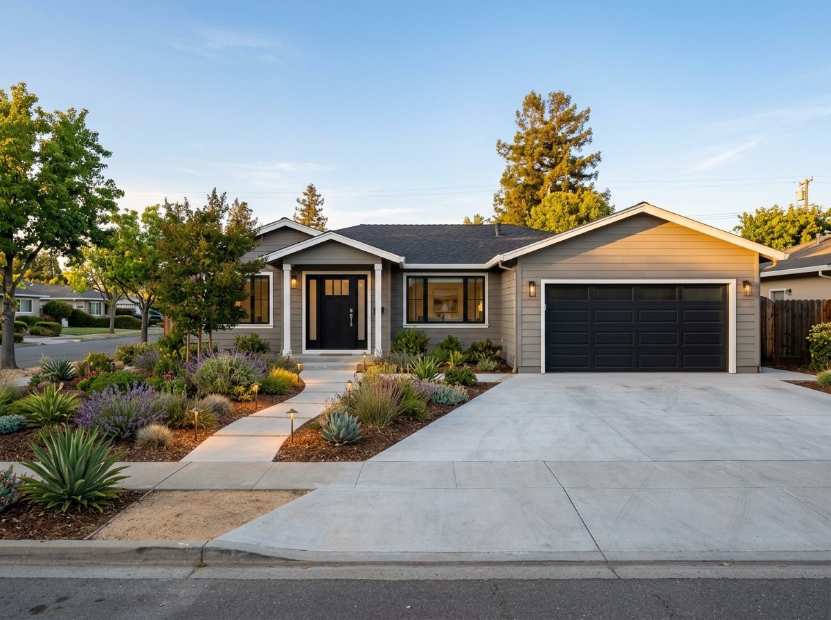 Before and after exterior remodel