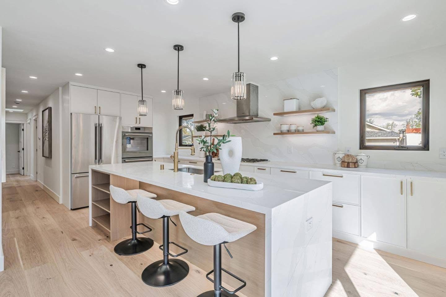 Modern condo kitchen remodel with updated cabinets in Pacifica
